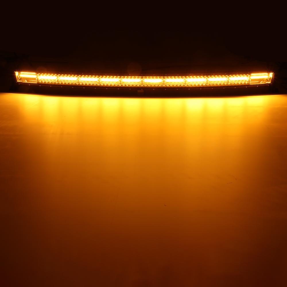 Auxbeam 50 Inch Curved Off Road Amber yellow and white Led Light bar