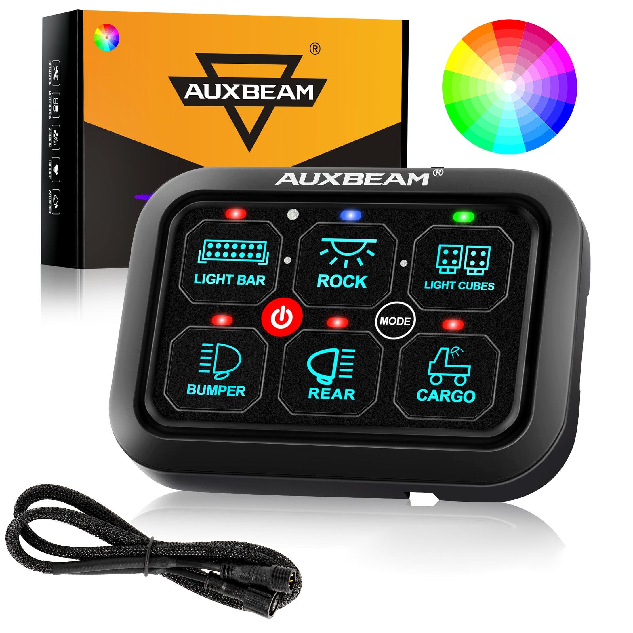 RGB Series 6/8/12 Gang LED Switch Panel,Off Road Light Controller