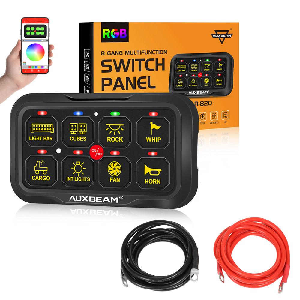 AR Series 6/8 Gang LED Switch Panel,Off Road Light Controller