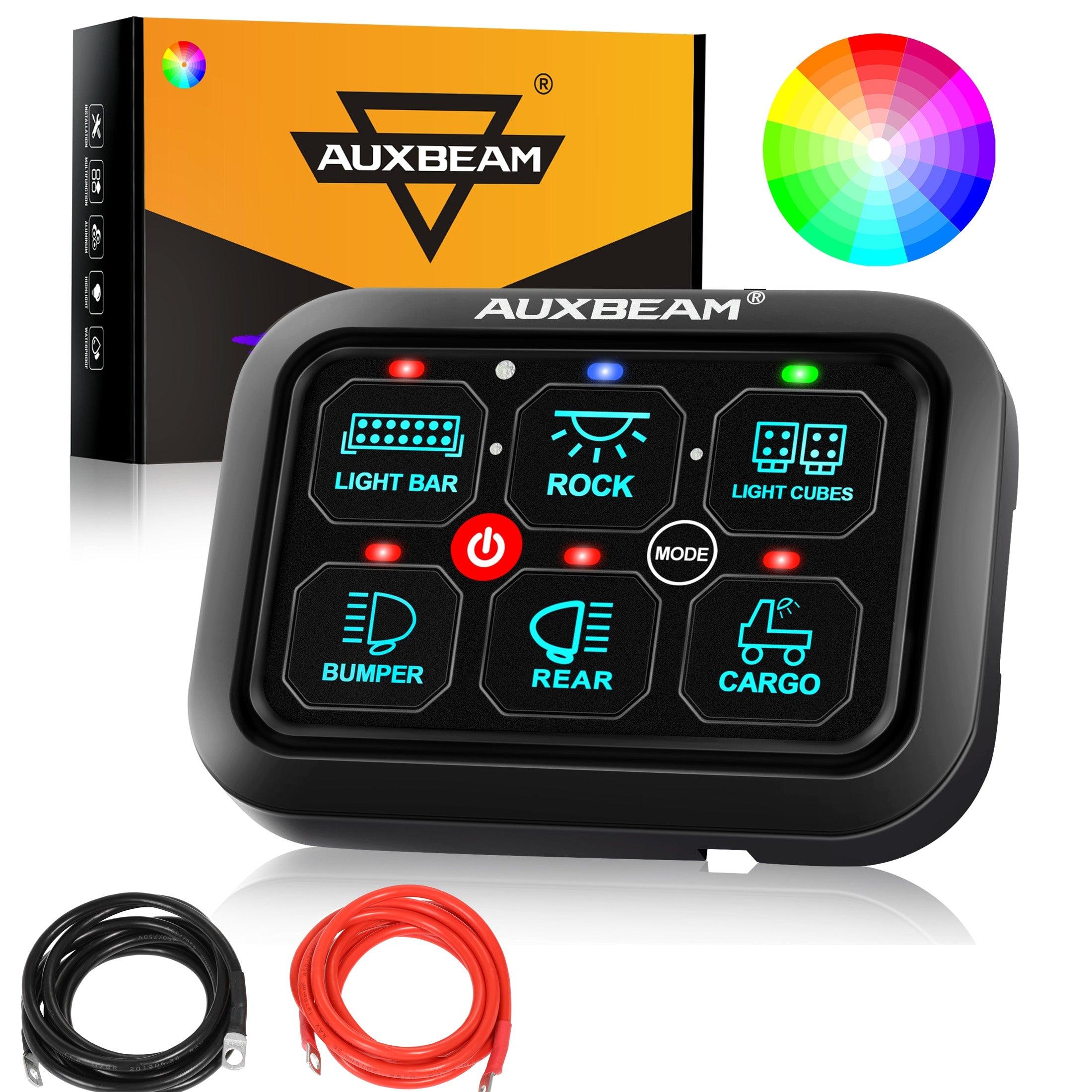 RGB Series 6/8/12 Gang LED Switch Panel,Off Road Light Controller