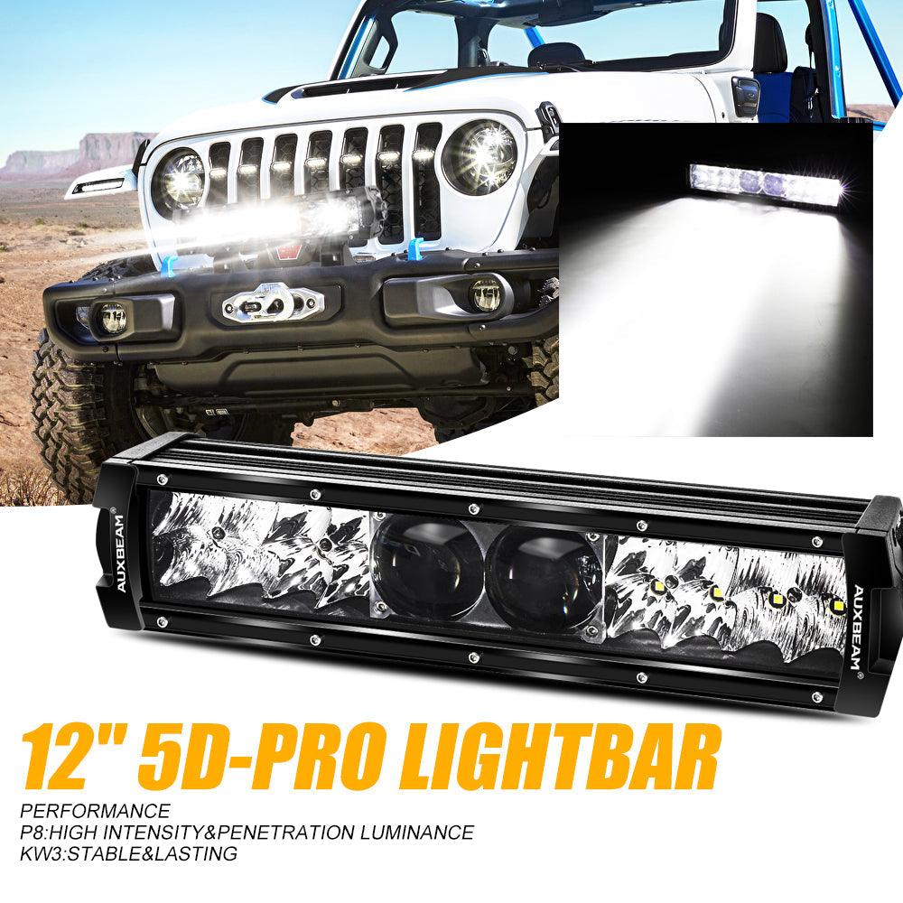 AR-800 RGB Switch Panel with APP+12 Inch 5D-PRO LED Light Bar, Toggle/ Momentary/ Pulsed Mode Supported