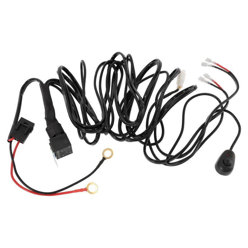 (2 Leads 16AWG) LED Light Bar Wiring Harness Kit with Fuse 12V 40A Relay ON/OFF Switch