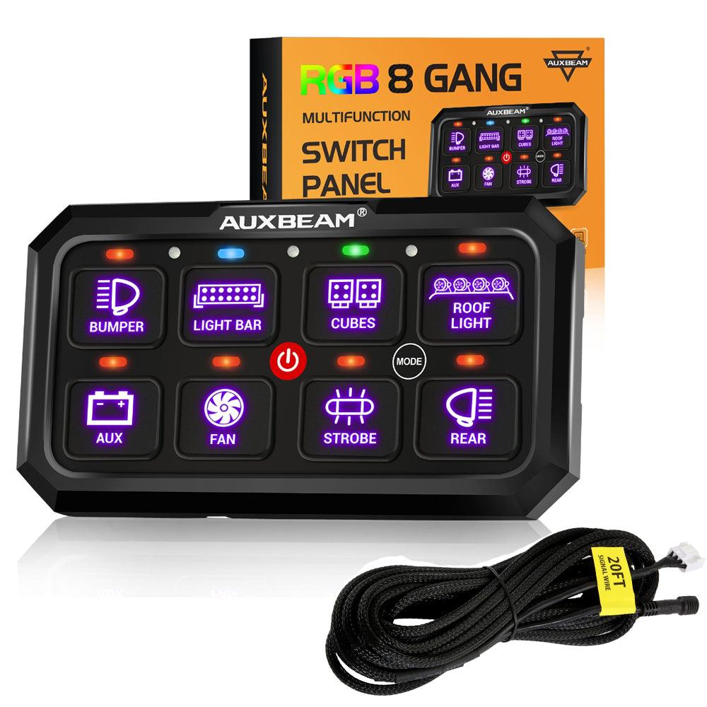 RGB Series 6/8/12 Gang LED Switch Panel,Off Road Light Controller