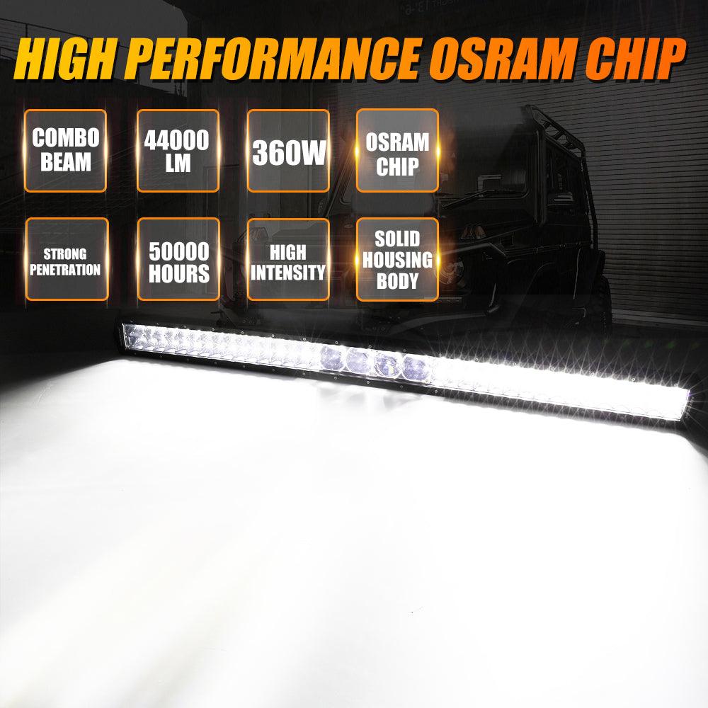 NEW 42 Inch 5D-PRO Series 44000LM Spot Beam Off Road Led Light Bar