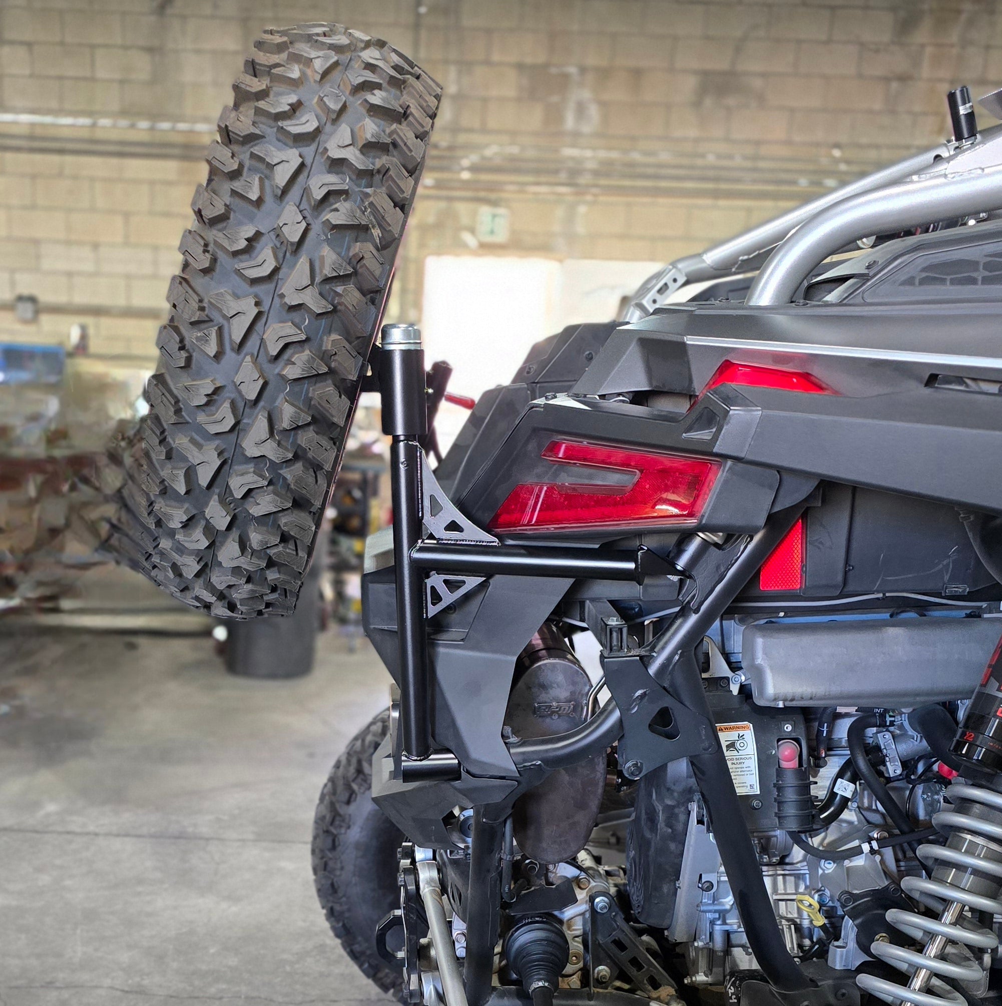 Polaris RZR Pro R Swing out Spare Tire Carrier by Fastlab