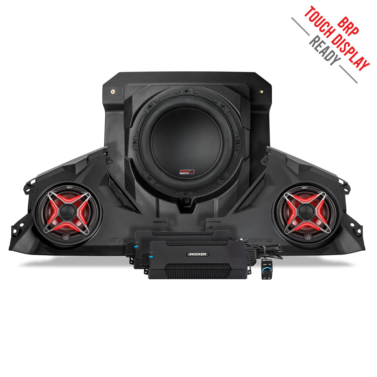 2024-2025 Can-Am® Maverick R, Phase-3 V-Spec 1650watt 3-Speaker System