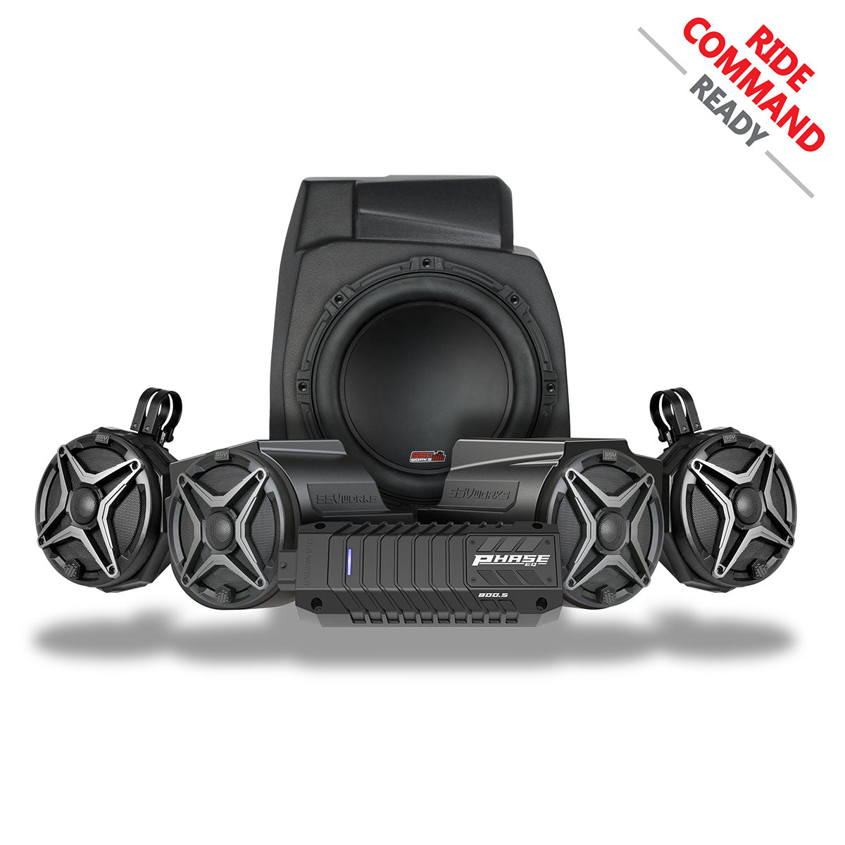 2020-2024 Polaris® RZR PRO Series Phase-4 A-Spec 5-Speaker 800watt System for Ride Command