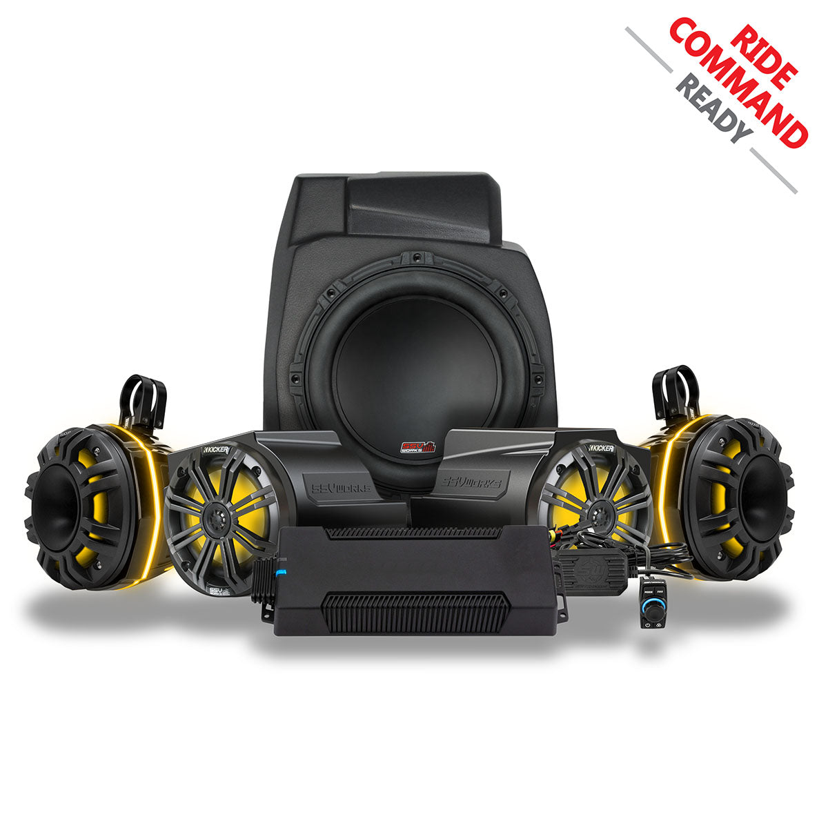 2020-2024 Polaris® RZR PRO Series Phase-6 K-Spec 6-Speaker 1400watt System for Ride Command