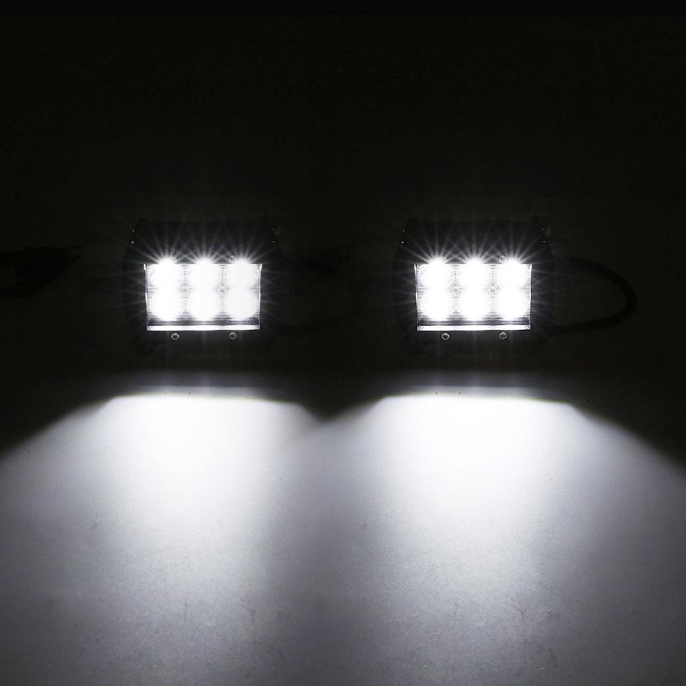 (2pcs/set) 4 inch 36W Flood Beam Off-road LED Work Light bar