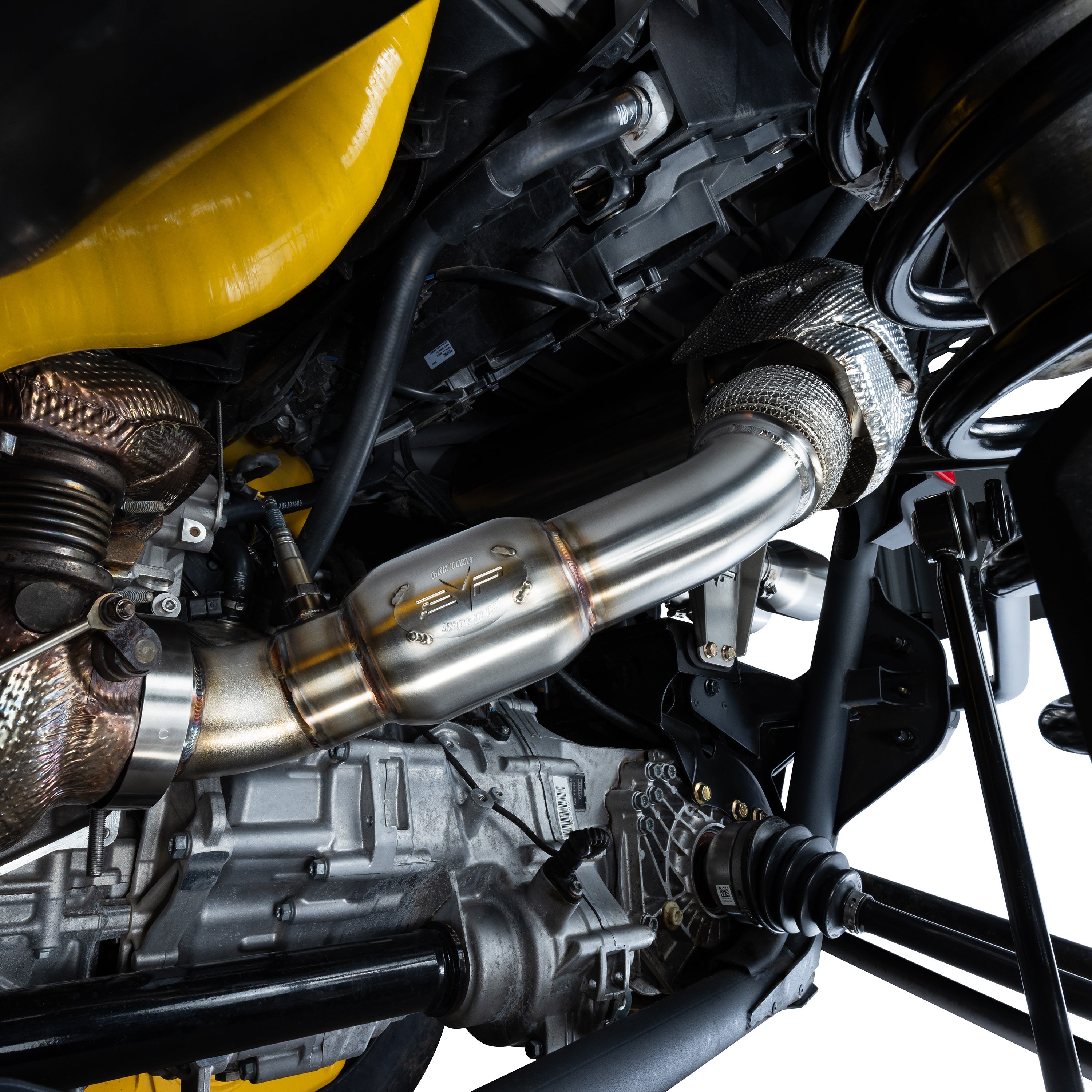 EVP Racing 3 Inch Down Pipe with Bullet Muffler for Can-Am Maverick R