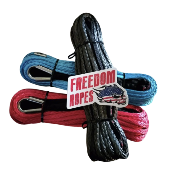 Freedom Ropes 3/8"x80' Freedom Winchline with Soft Shackle - Synthetic Winchline