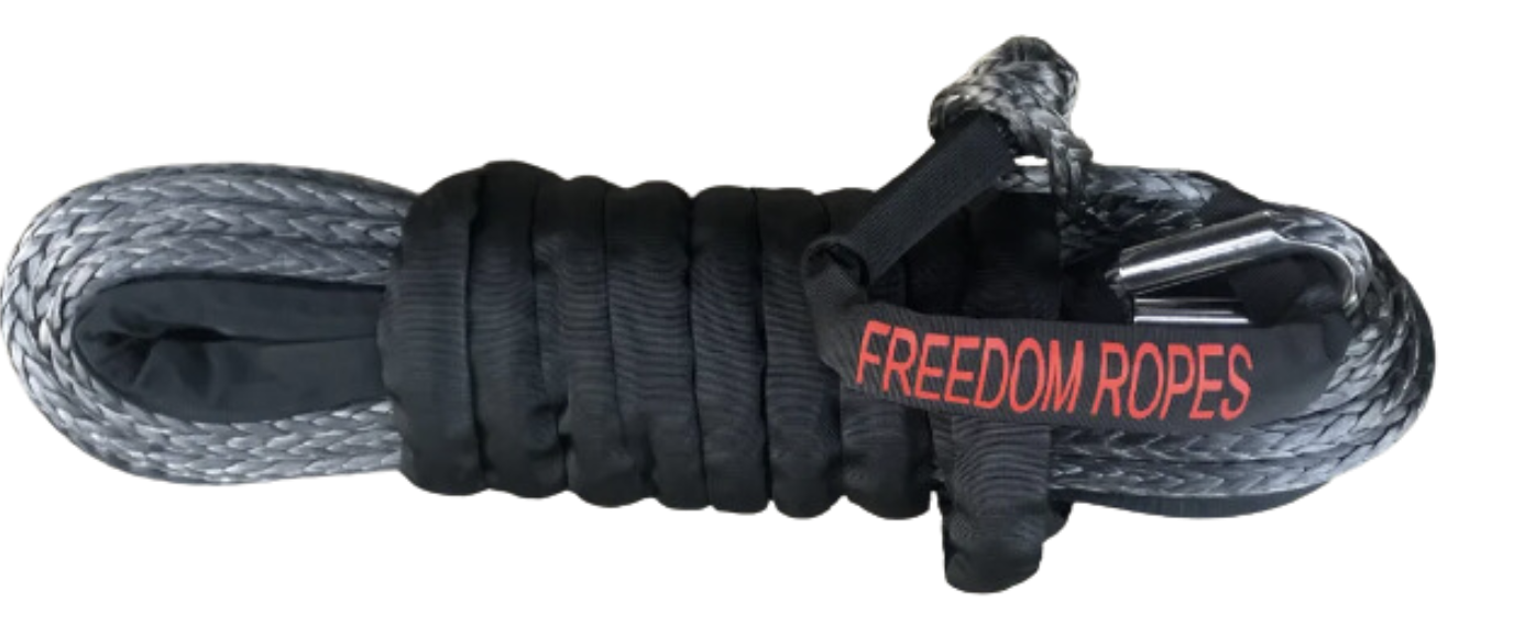 Freedom Ropes 3/8"x80' Freedom Winchline with Soft Shackle - Synthetic Winchline