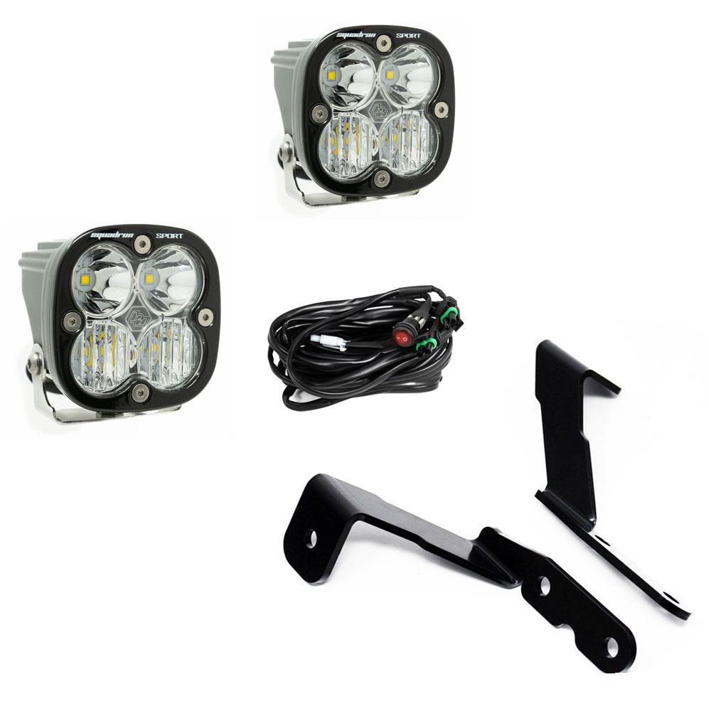 GM Silverado/Sierra (07-13) A-Pillar Kit Squadron Sport Lights Baja Designs