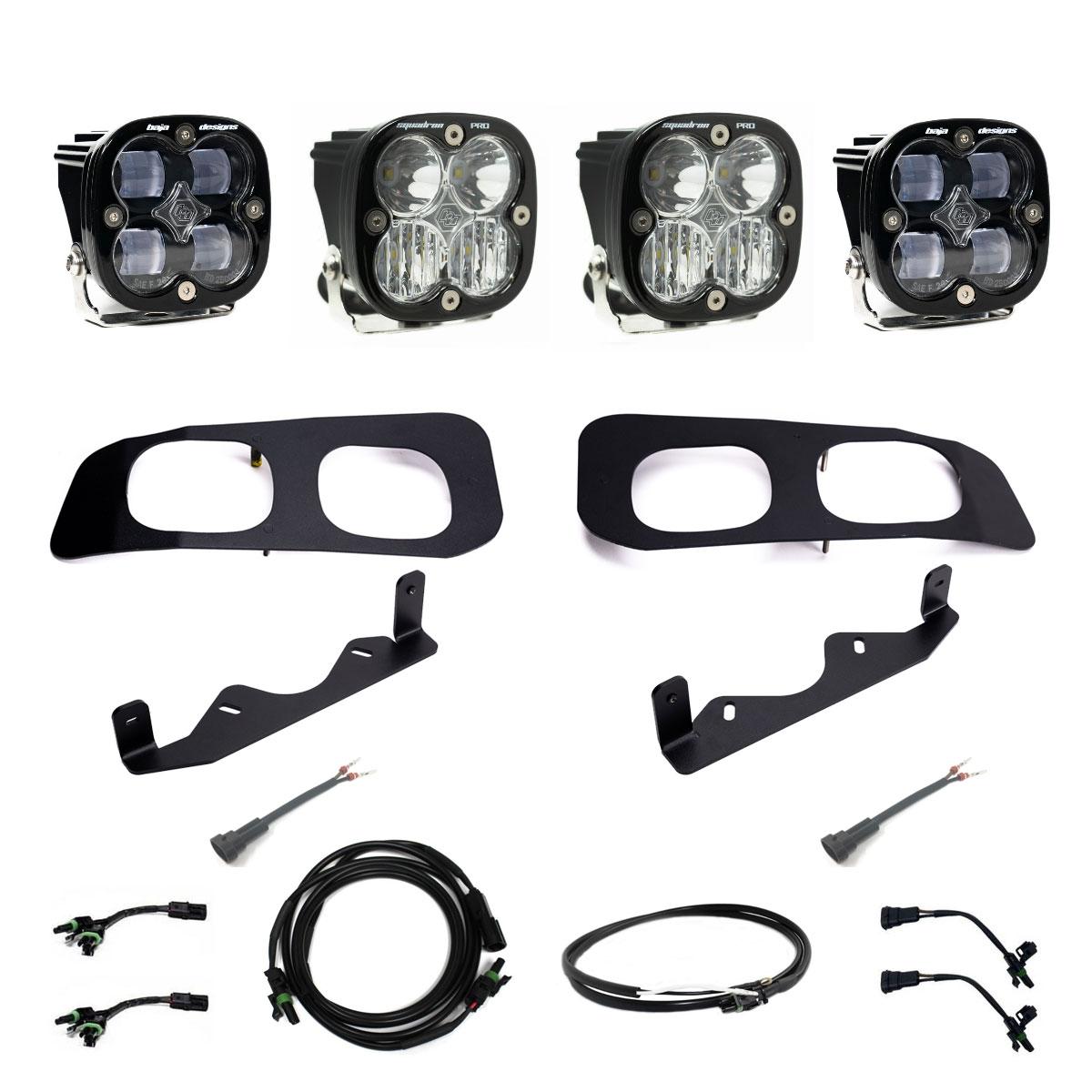 Squadron SAE/Pro Fog Pocket Kit 23-On Ford F-250/350 Super Duty SAE Fog Clear Upfitter Wiring