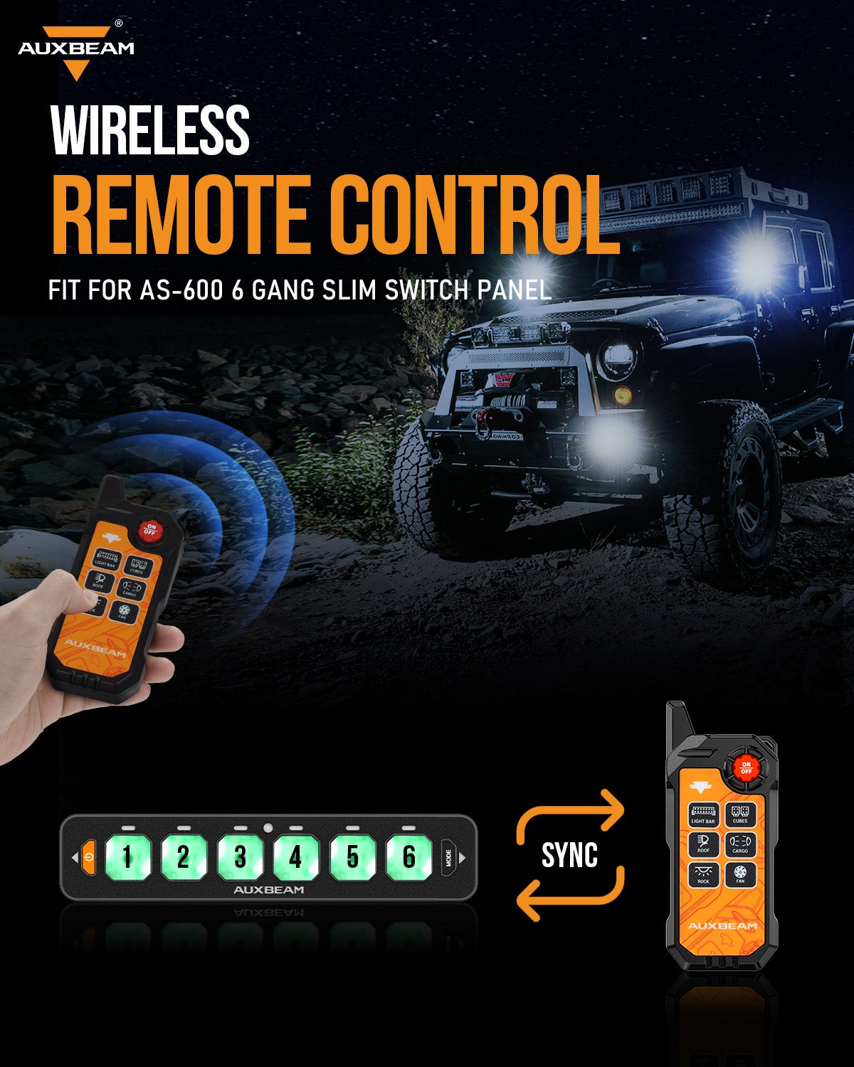 6 Gang Wireless Remote Control Only for AS-600 Switch Panel