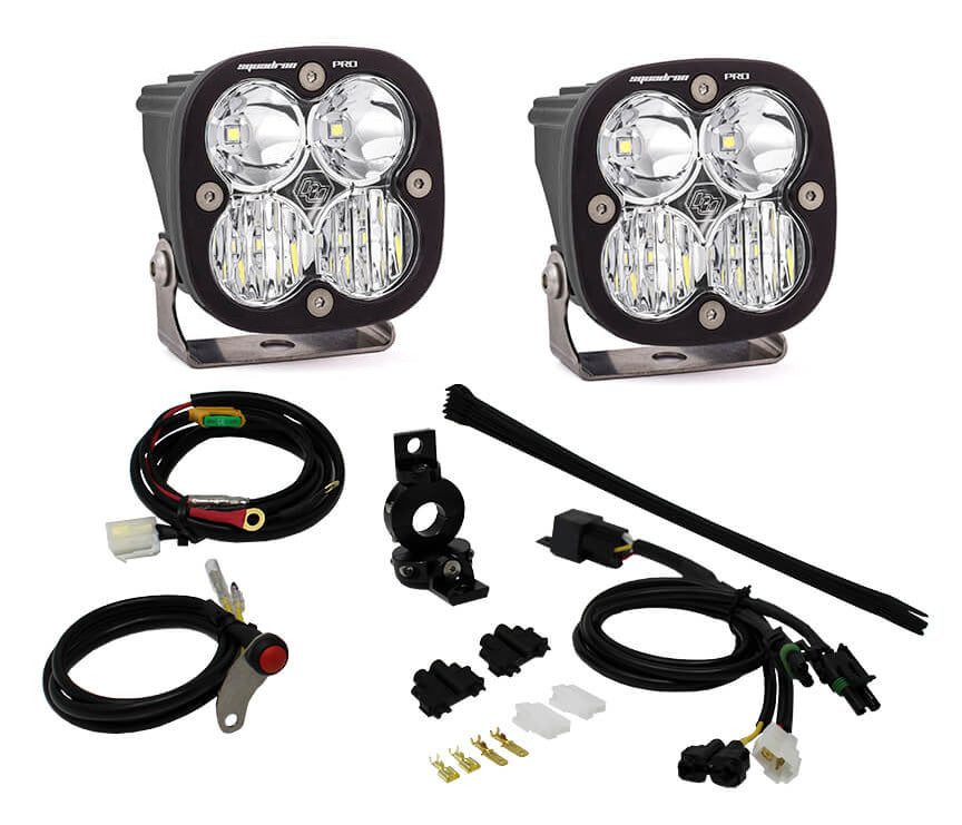 Adventure Bike LED Light Kit 7/8 inch Squadron Pro Baja Designs