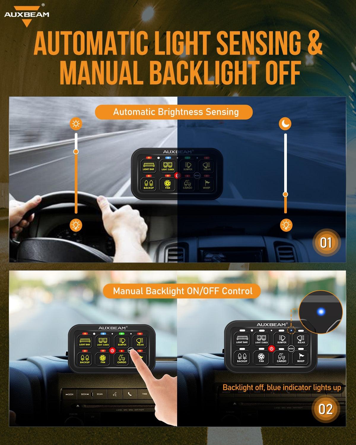 RB80 RGB Switch Panel, Toggle/ Momentary/ Pulsed Mode Supported (Two-Sided Outlet)