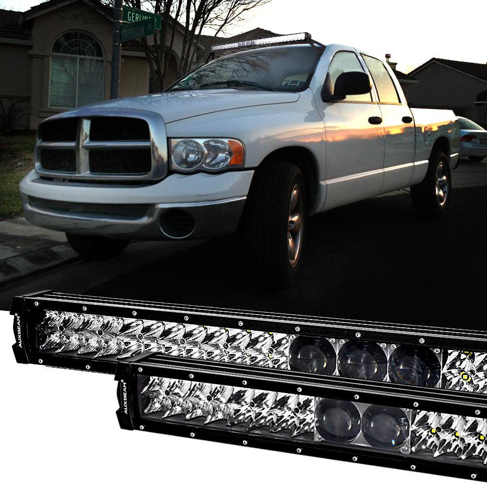 12"/22"/32"/42"/52" 5D-PRO Series LED Light Bar with 5D Projectors For Dodge Ram 1500