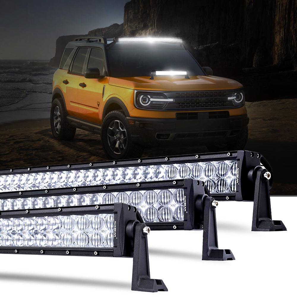 22 Inch-52 Inch 5D Series Straight/Curved Combo Beam Double Row LED Light Bar for Ford Bronco