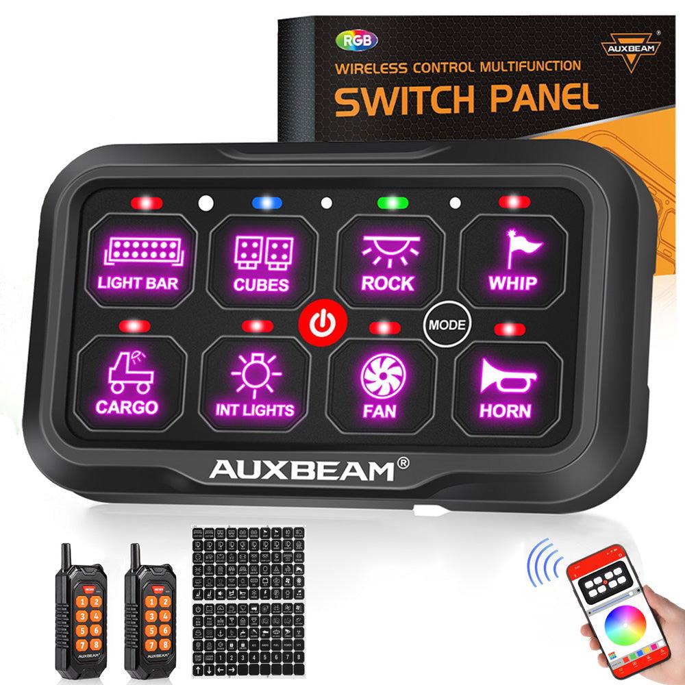 AC-800 RGB Switch Panel with APP&Remote Control, Toggle/ Momentary/ Pulsed Mode Supported