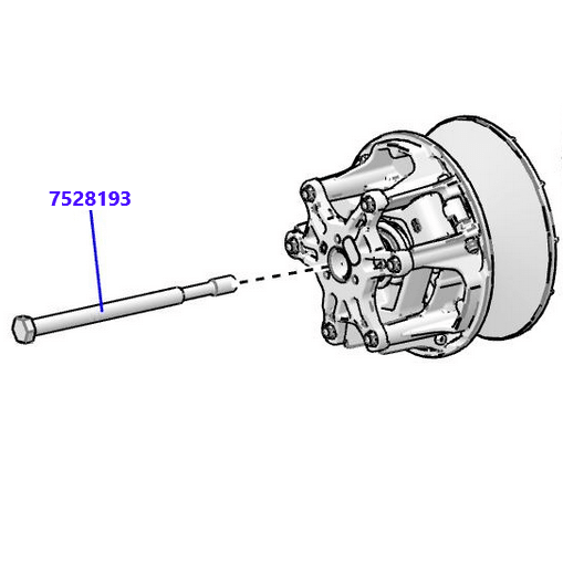 Polaris Patriot Boost / 9r P22 Titanium Primary Clutch Bolt # 7528193 / 7520526 M14X1.5X180 - RPM SXS