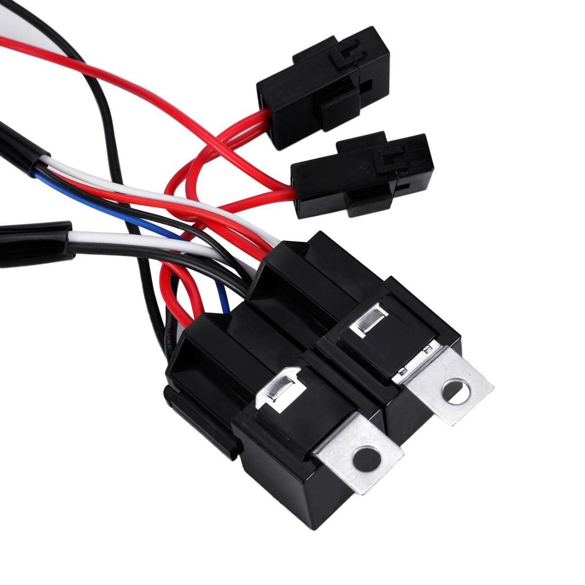 (1 Lead 14AWG for bar in 300W) Led Light Bar Wiring Harness with Fuse 40A Relay ON/Off Switch