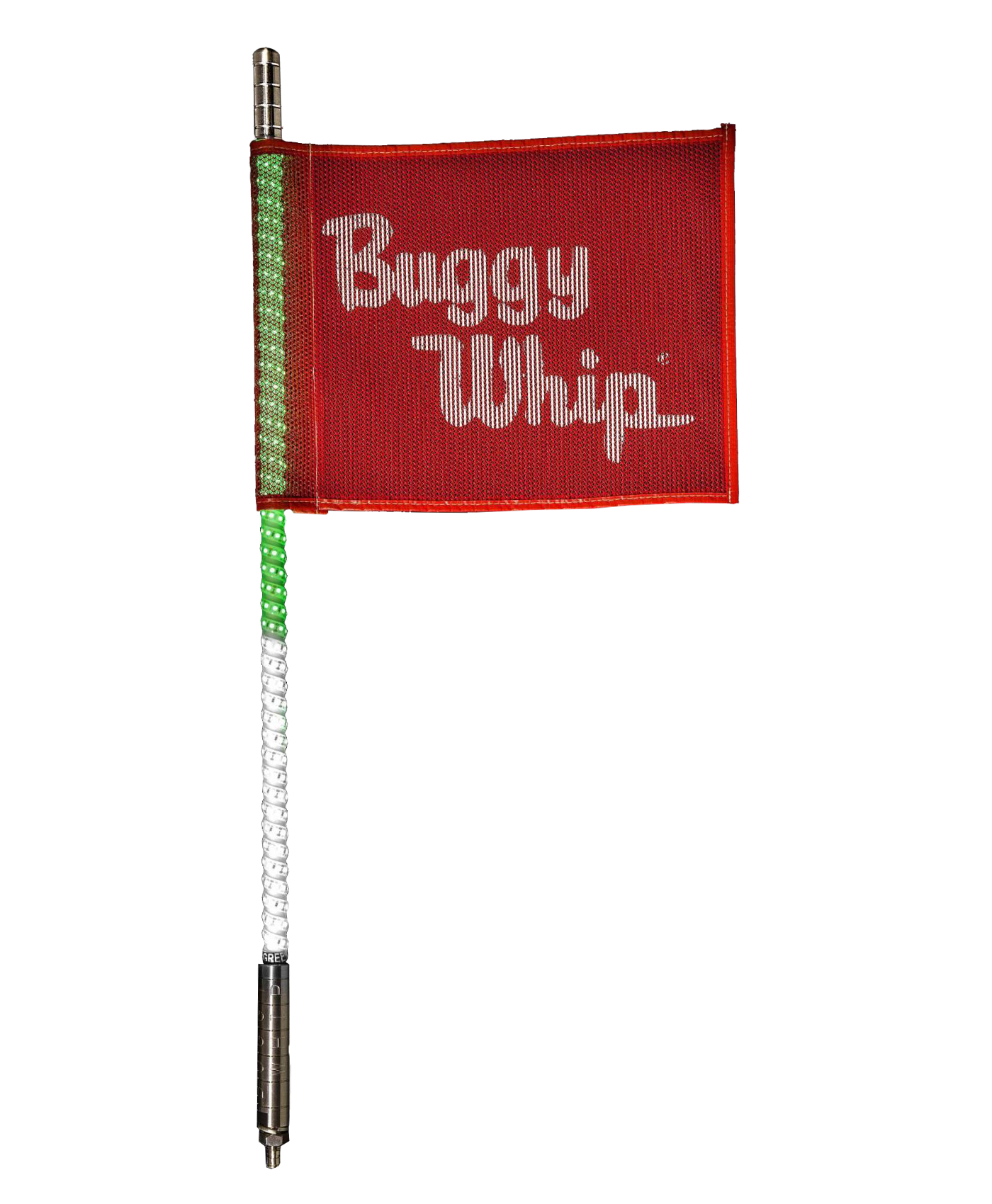 Buggy Whip® Inc. Green White LED Whip