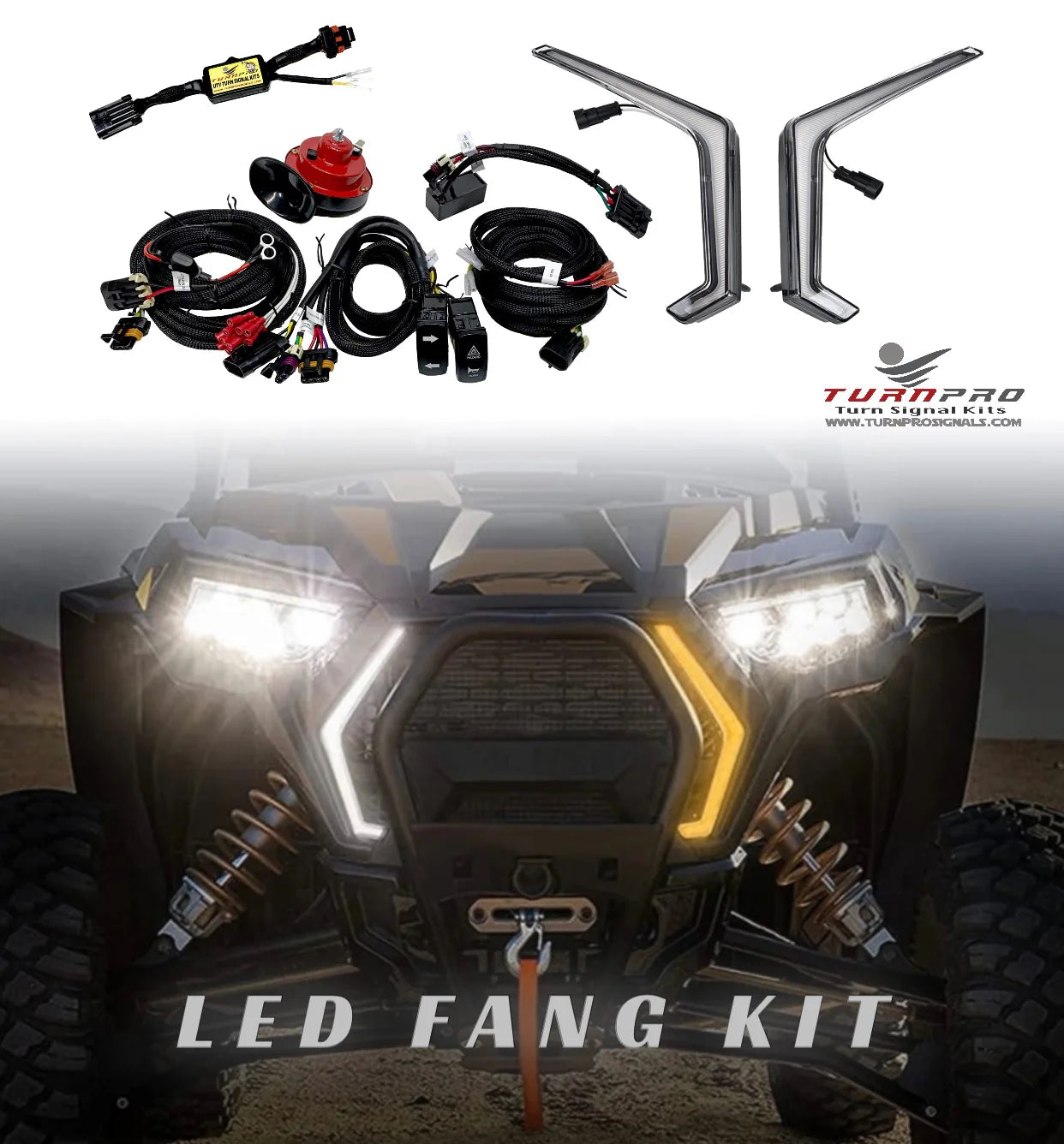 2019-23 Polaris RZR LED Fang Plug & Play Signal System