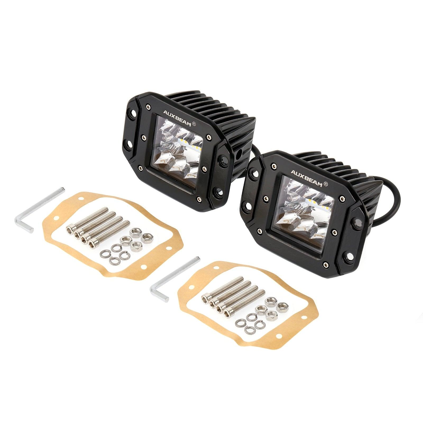 (2pcs/set) 3 inch 72W 6 Modes White&Amber LED Working Light for SUV ATV UTV Trucks Pickup Boat