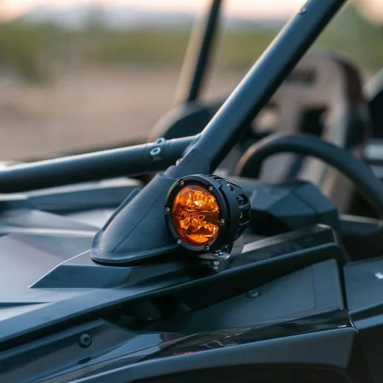 Polaris RZR PRO R & TURBO R ONLY A-Pillar Light Pod Mount (works with stock rubber piece)