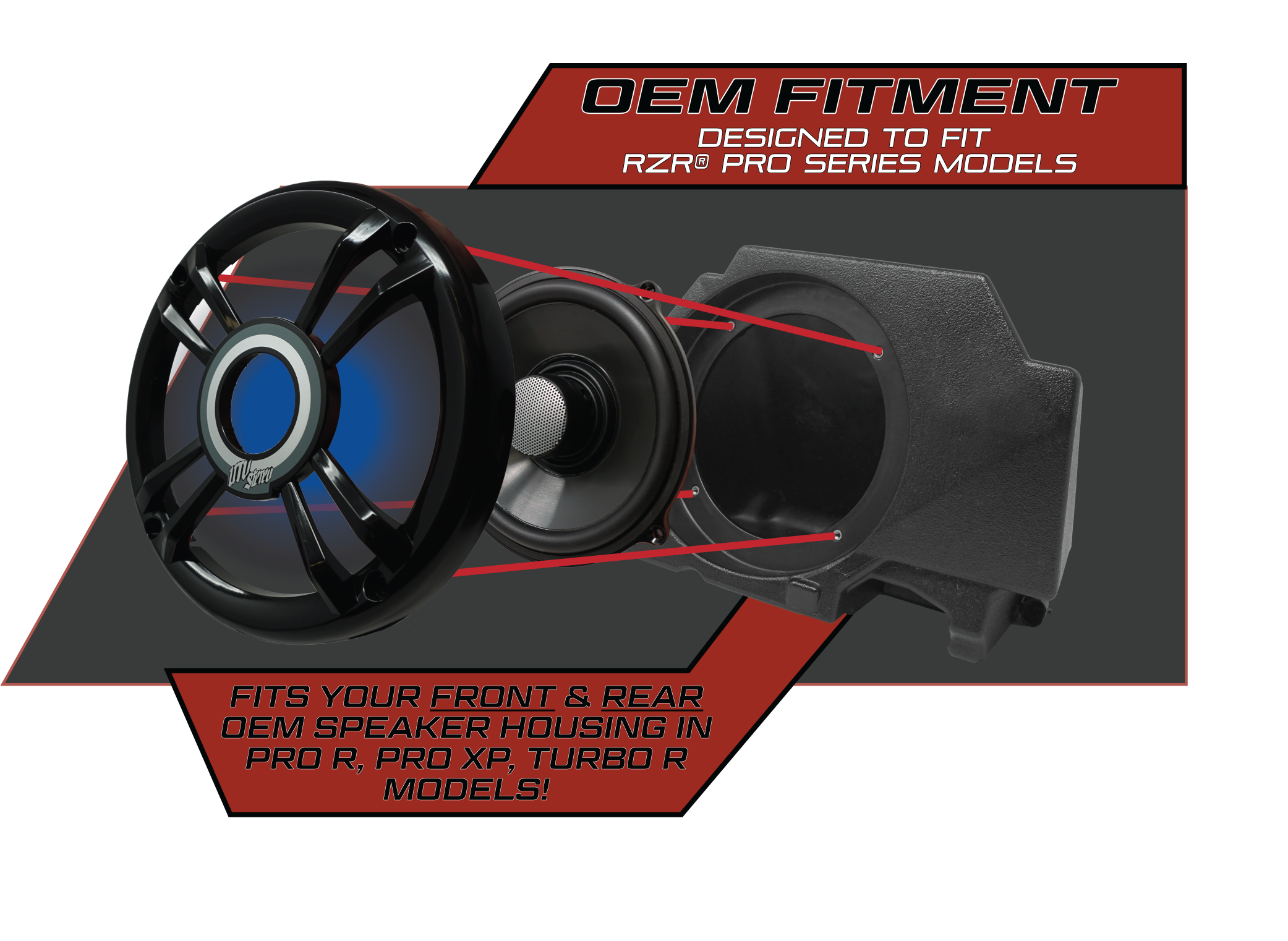 Pro Series 6.5" Speakers (Pair) | UTVS-P654