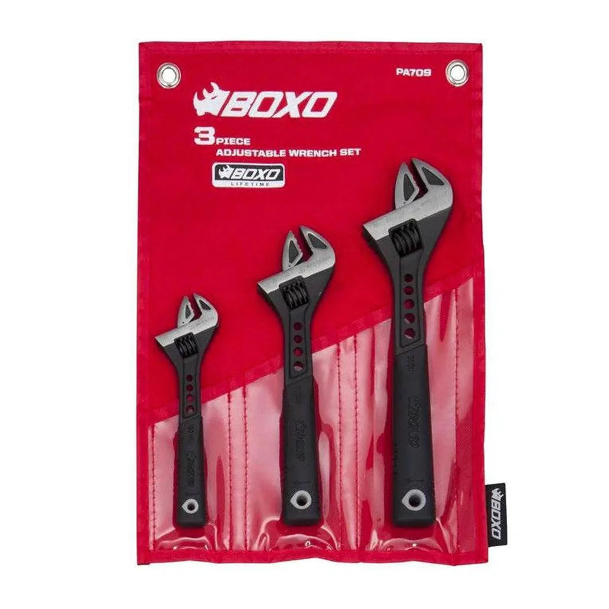 BoxoUSA 3 Piece Adjustable Wrench Set PA709