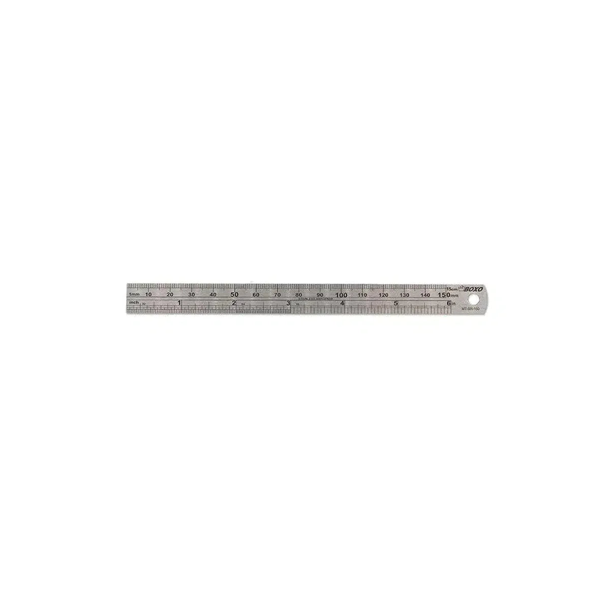 BoxoUSA 6" Steel Ruler with Conversion Table MT-SR-150