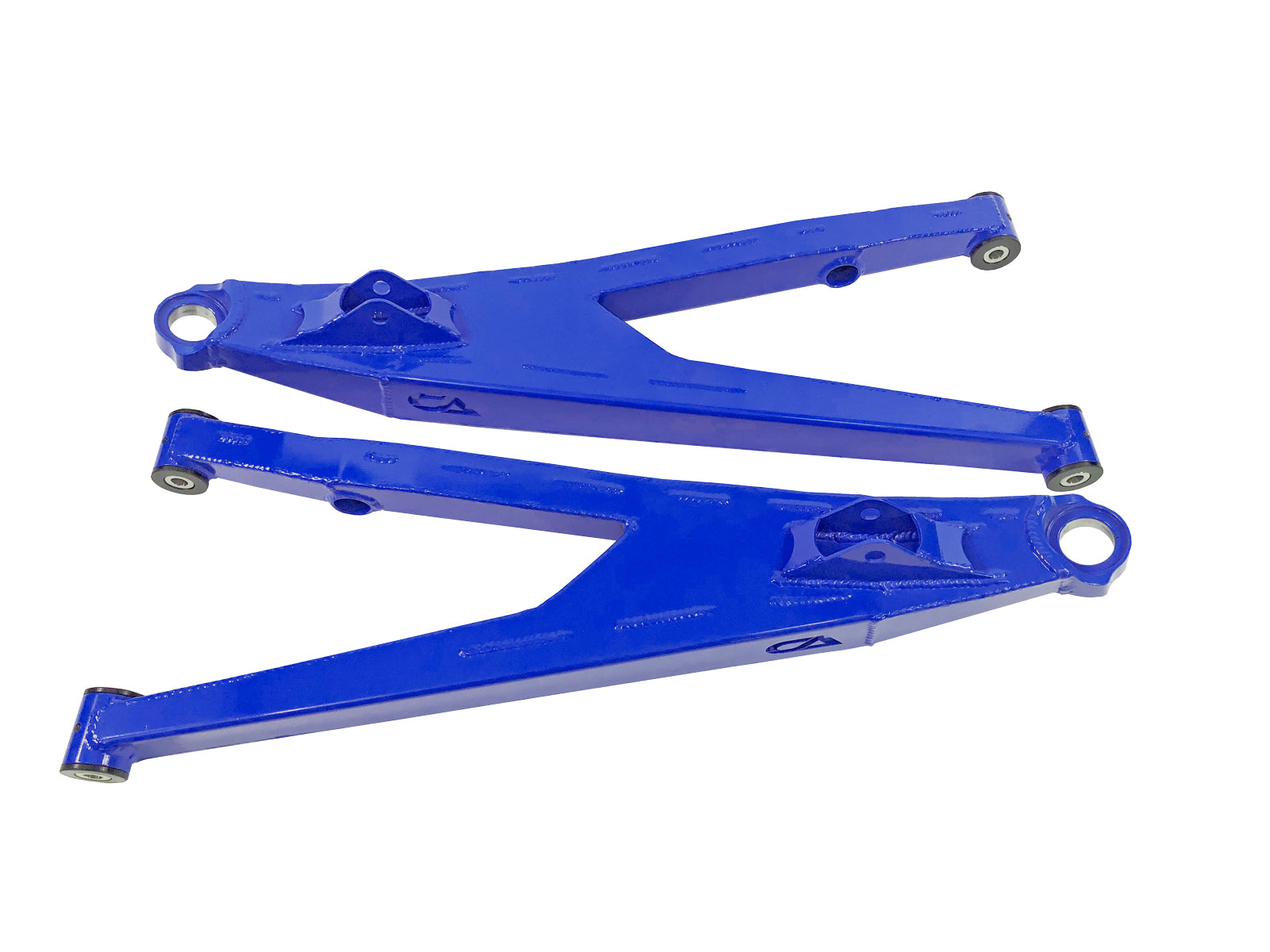 Can-Am Maverick X3 Upper Boxed Control Arms are laser cut from 4130 chromoly then CNC broke for quality and accuracy. Comes complete with 25% larger bushings installed to decrease wear and increase bushing life. Made with TIVAR® a high quality UHMW-PE material and is resistant to most all chemicals and conditions. 