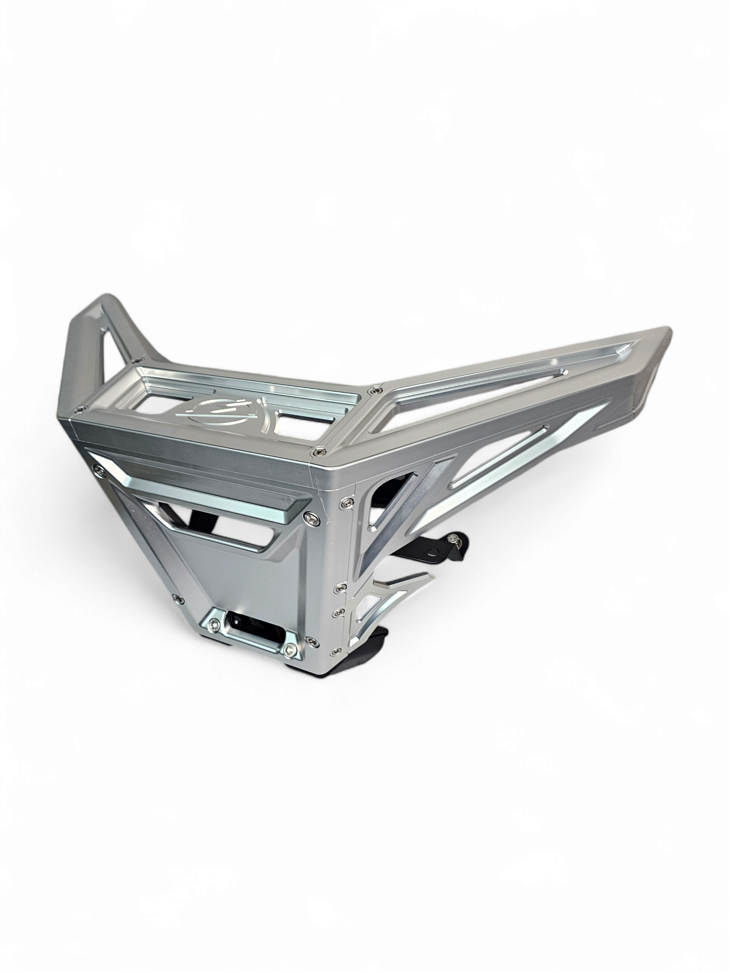 2017 to Current Can-Am X3 Maverick Machined Billet Front Winch Bumper (Clear Anodize)