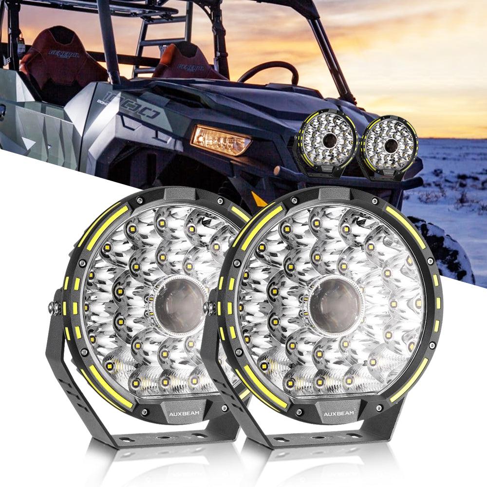 (2pcs/set) 9 INCH 270W 37776LM 360-PRO Series LED Driving Lights+Amber/Black Covers(Optional) for ATV UTV SIDE BY SIDE 4X4