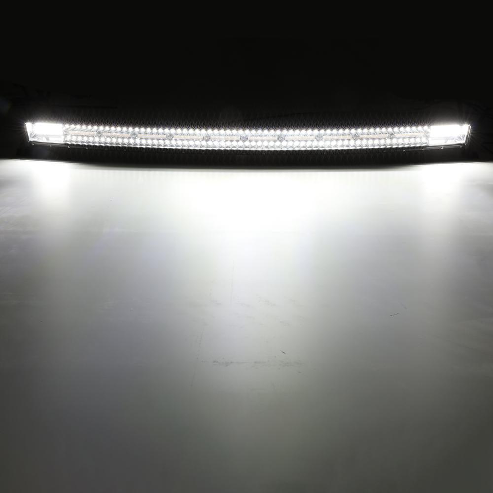 50 Inch 6 Modes White&Amber Curved Off Road Led Light Bar