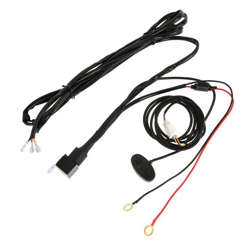 Wiring Harness 10FT, Customized for AUXBEAM 6 Modes LED Light Bar, 12V 40A Relay for Switching Between Different Modes