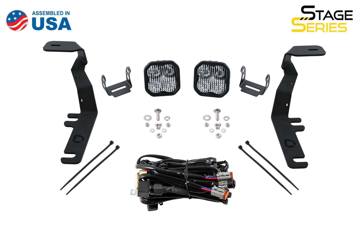 SS3 LED Ditch Light Kit for 17-20 Ford Raptor Bracket Only Diode Dynamics