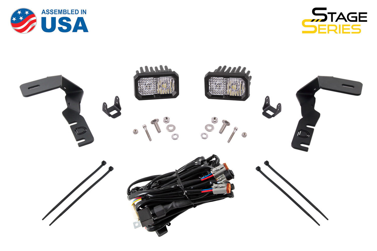 SS3 LED Ditch Light Kit for 17-20 Ford Raptor Bracket Only Diode Dynamics