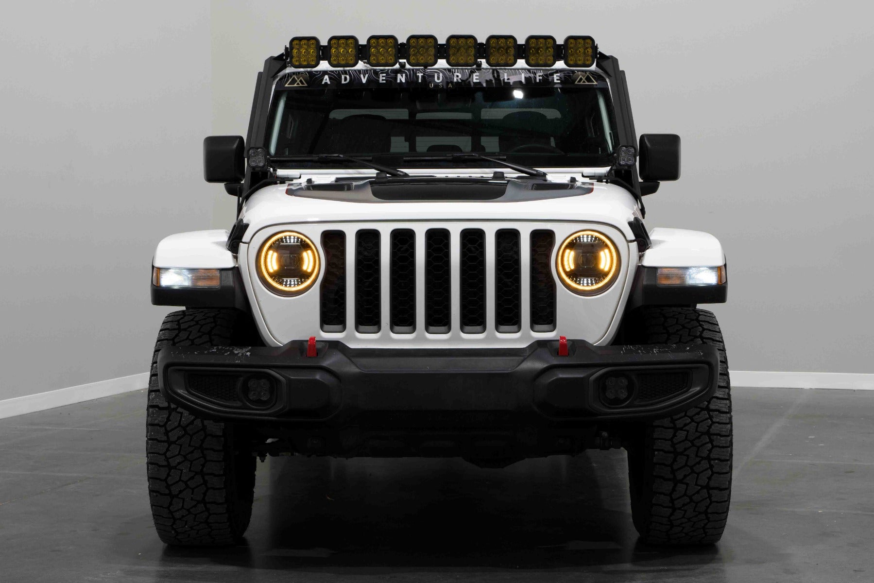 Jeep JL SS5 Sport CrossLink Windshield White Combo Lightbar Kit Diode Dynamics