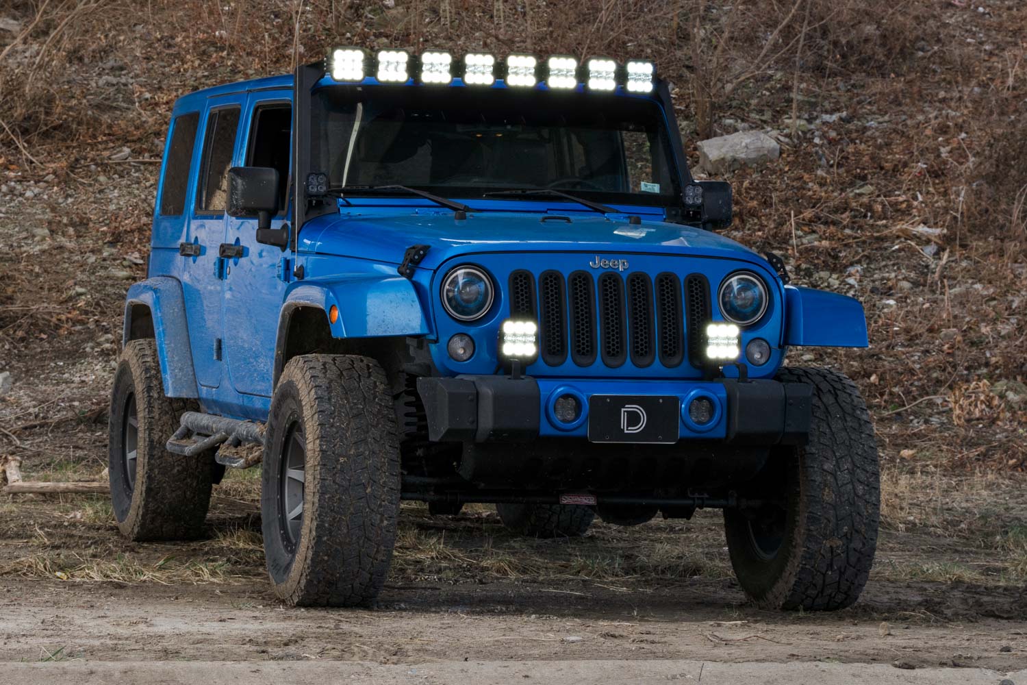 Jeep JK SS5 Sport CrossLink Windshield White Combo Lightbar Kit Diode Dynamics