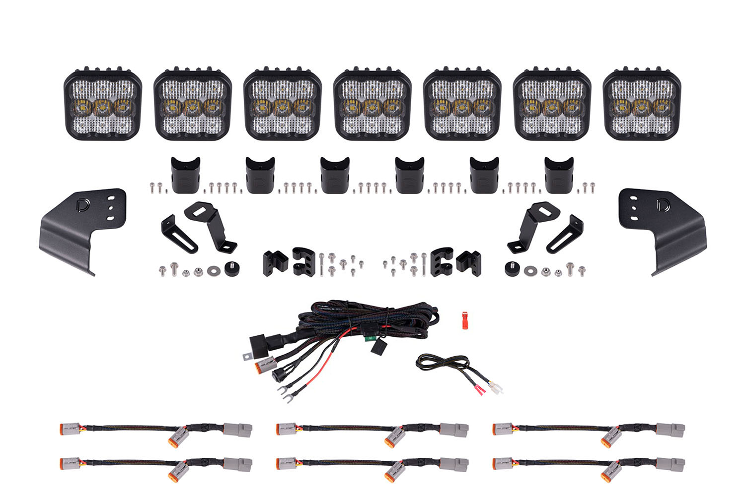 Bronco SS5 Sport CrossLink Windshield White Combo Lightbar Kit Diode Dynamics