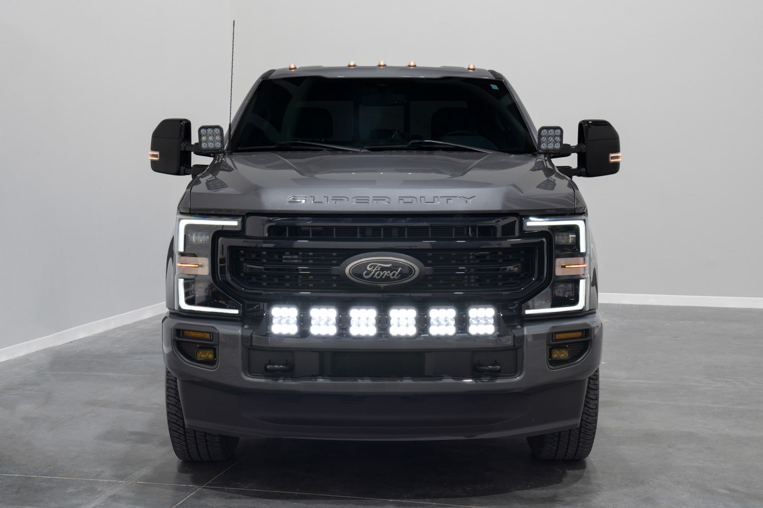 SS5 6-Pod CrossLink Grille Lightbar Kit for 2020-2022 Super Duty, Sport White Combo Diode Dynamics