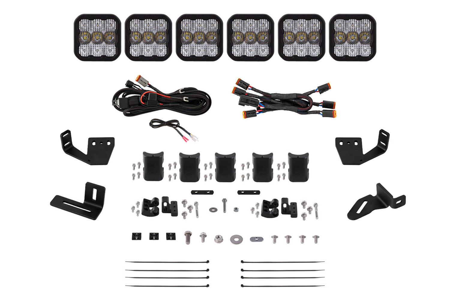 SS5 CrossLink Bracket Kit for Prinsu/Sherpa Roof Racks Diode Dynamics