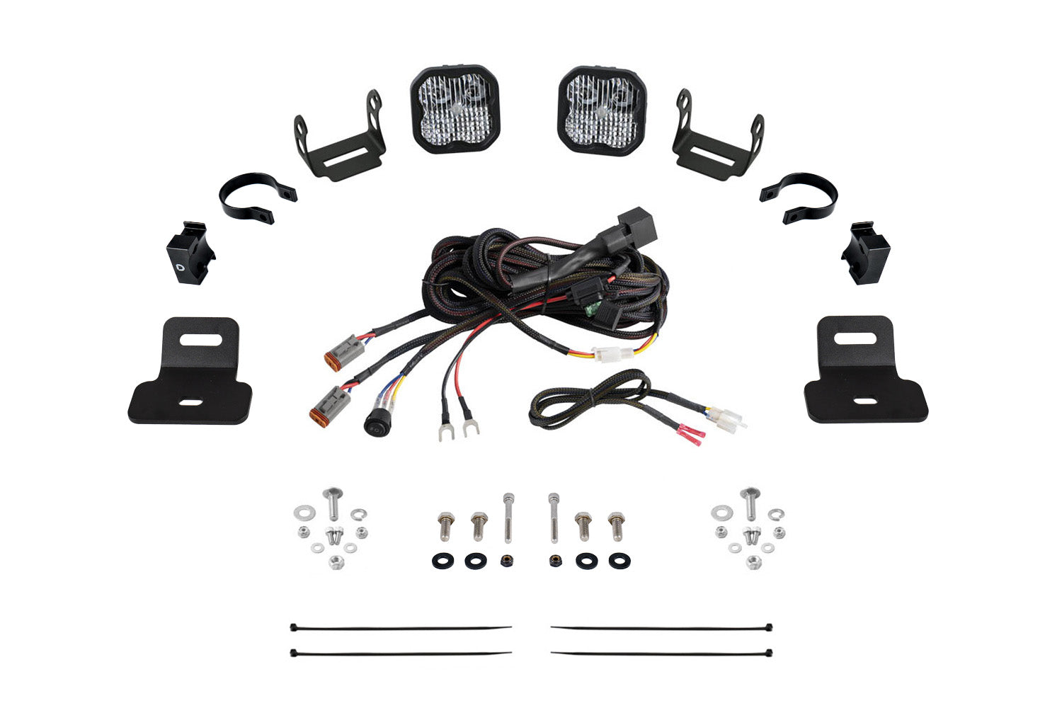 Stage Series Ditch Light Kit for 2017-2024 Can-Am Maverick X3 SS3 Sport White Combo Diode Dynamics