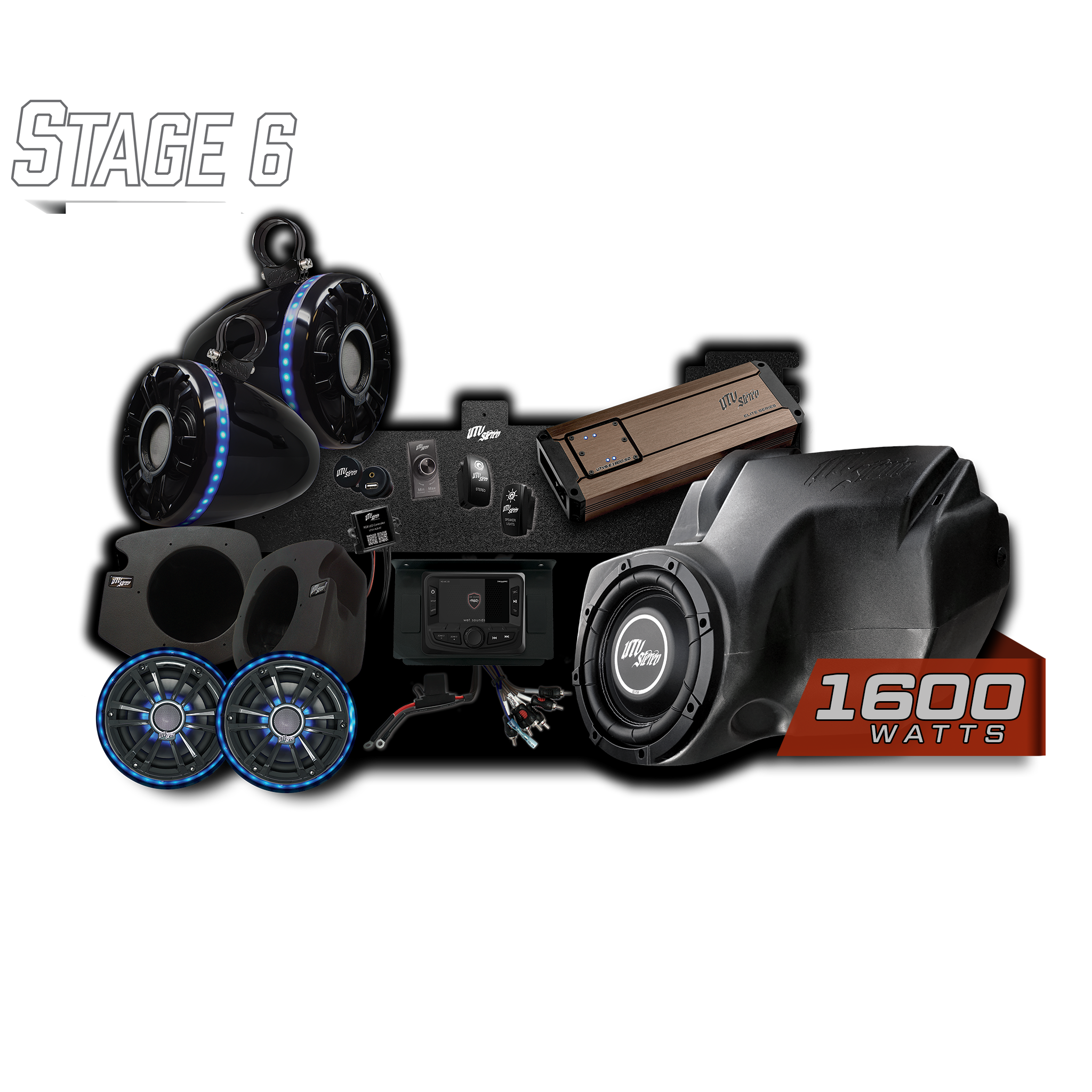 RZR® Elite Series Stage 6 Stereo Kit | UTVS-RZR-S6-E