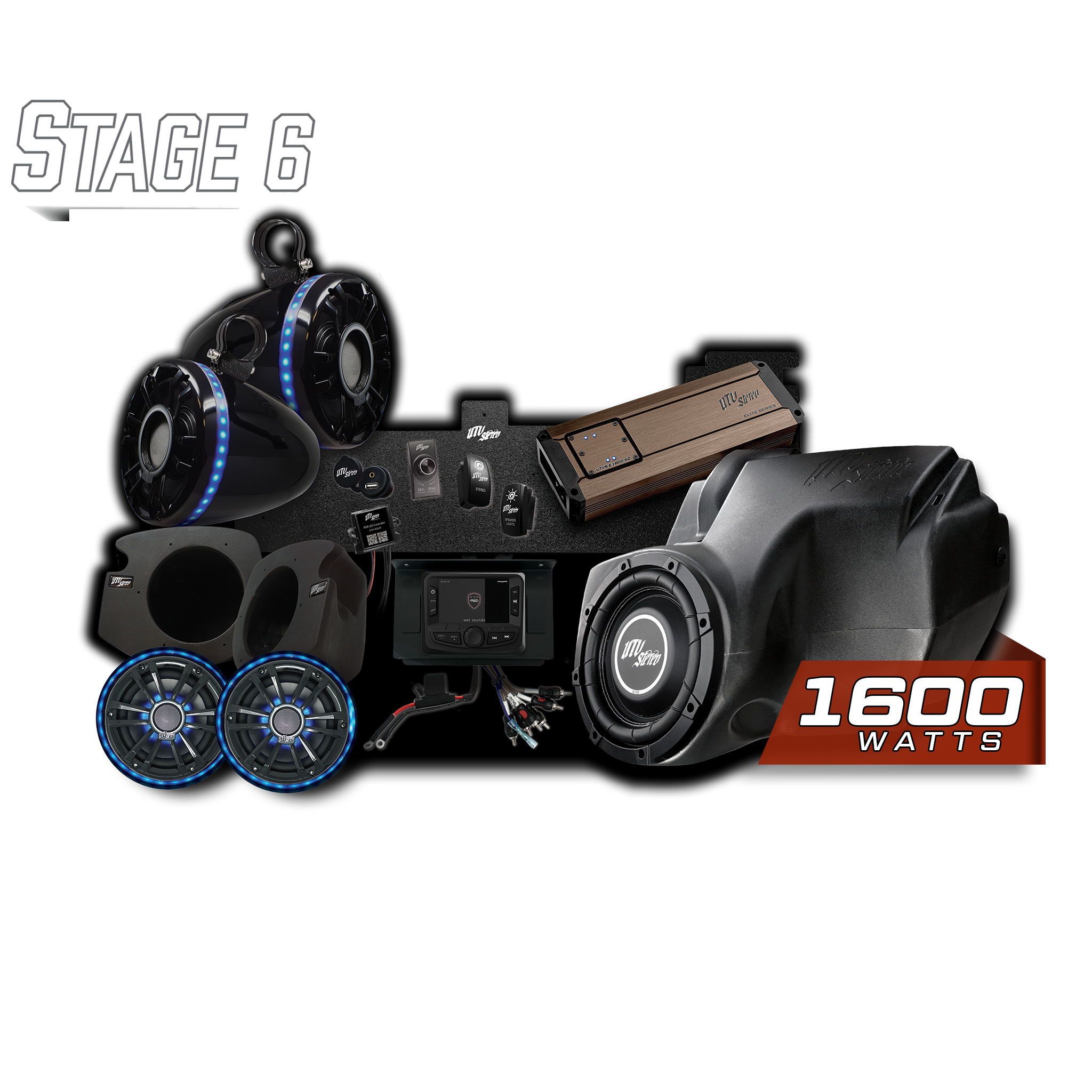 RZR® Elite Series Stage 6 Stereo Kit | UTVS-RZR-S6-E