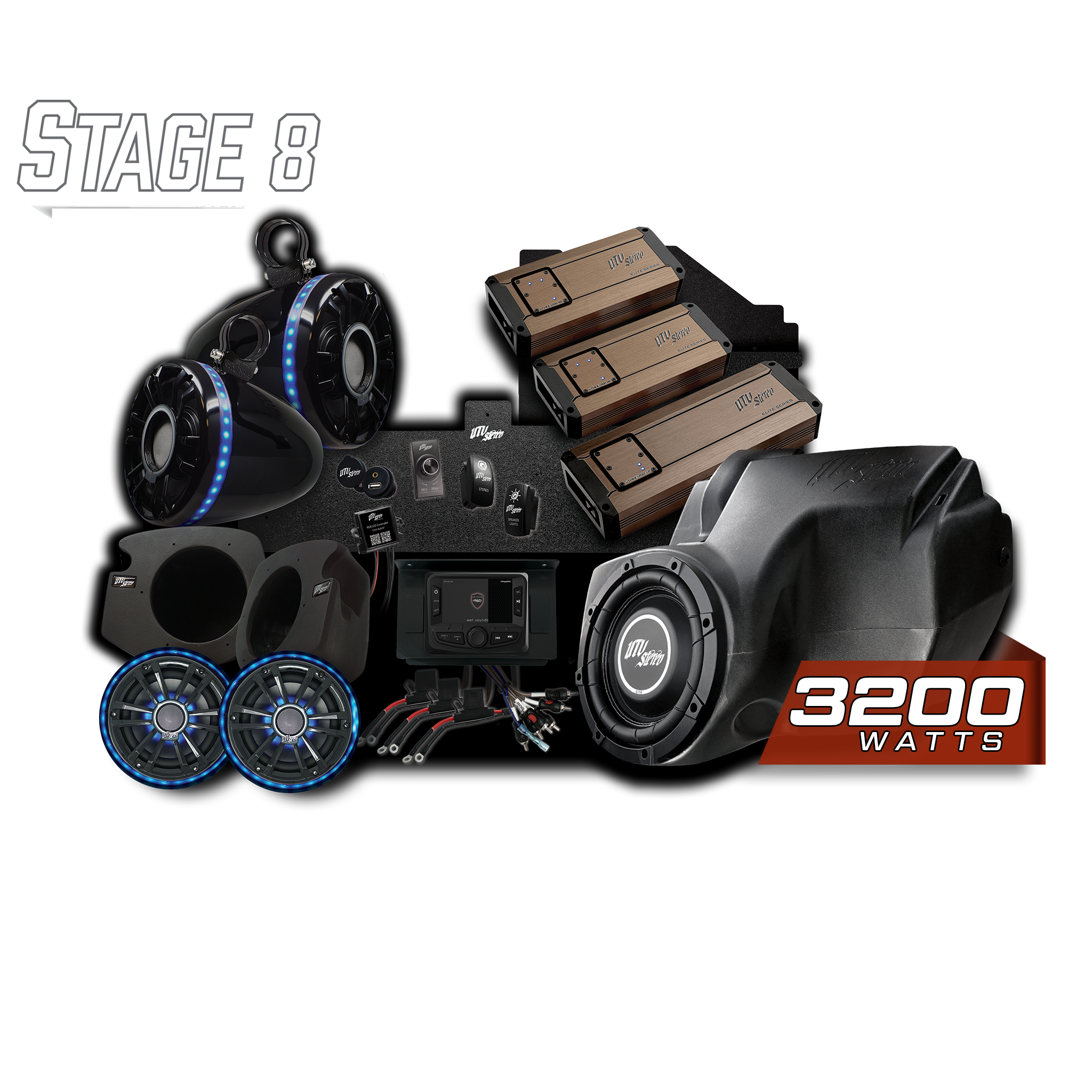 RZR® Elite Series Stage 8 Stereo Kit | UTVS-RZR-S8-E