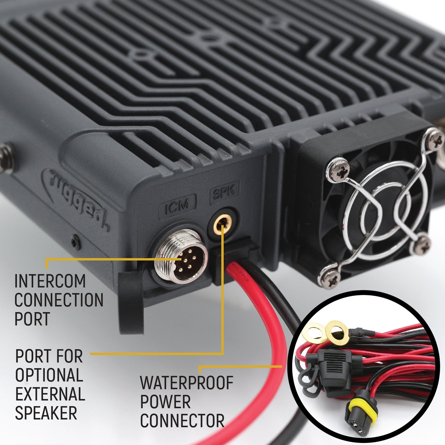 Radio Kit Plus - Rambler G4 High Power GMRS Mobile Radio Kit with External Speaker